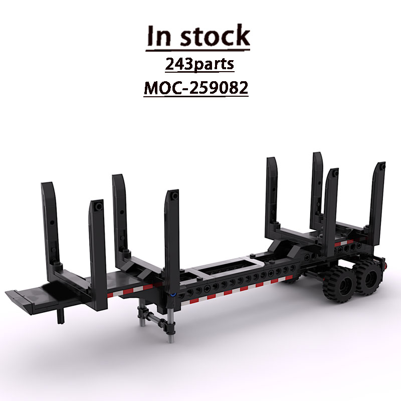 Urban Farming Usa - MOC-259082 รถพ่วงบรรทุกไม้สำหรับฟาร์มในเมือง ชุดตัวต่อ 243 ชิ้น ของเล่นตัวต่อสำหรับเด็กผู้ชาย