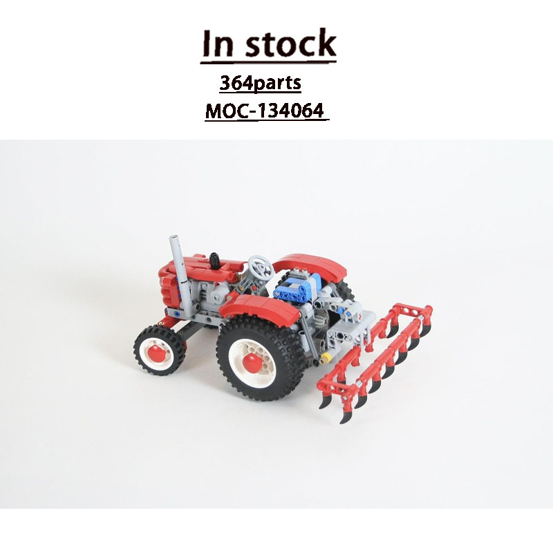 Urban Farming Usa - MOC-134064 ฟาร์มในเมือง รถแทรกเตอร์ย้อนยุค ชุดตัวต่อ 364 ชิ้น