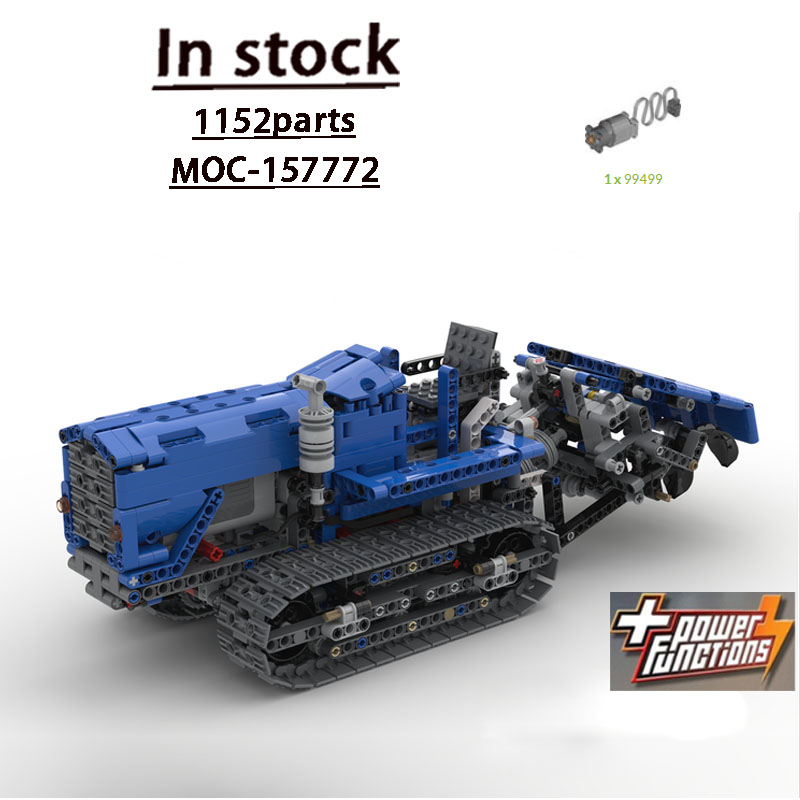 Urban Farming Usa - MOC-157772 รถแทรกเตอร์ตีนตะขาบสำหรับการเกษตรในเมือง ชุดตัวต่อ 1155 ชิ้น ของเล่นเด็กผู้ชาย