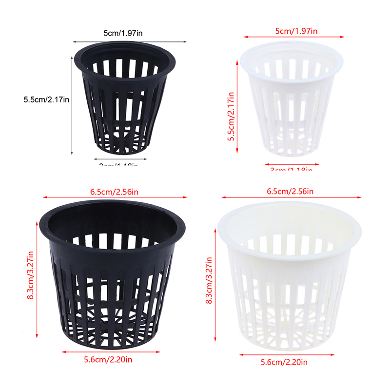 Net Pot 3 Inch - กระถางตาข่ายปลูกพืชแบบไม่ใช้ดิน 10 ชิ้น ขนาด 2 นิ้ว