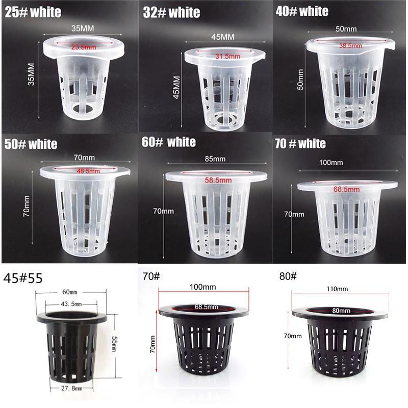 8 ขนาดเรือนกระจก Soilless ตาข่ - Net Pot 3 Inch บทวิจารณ์และราคา
