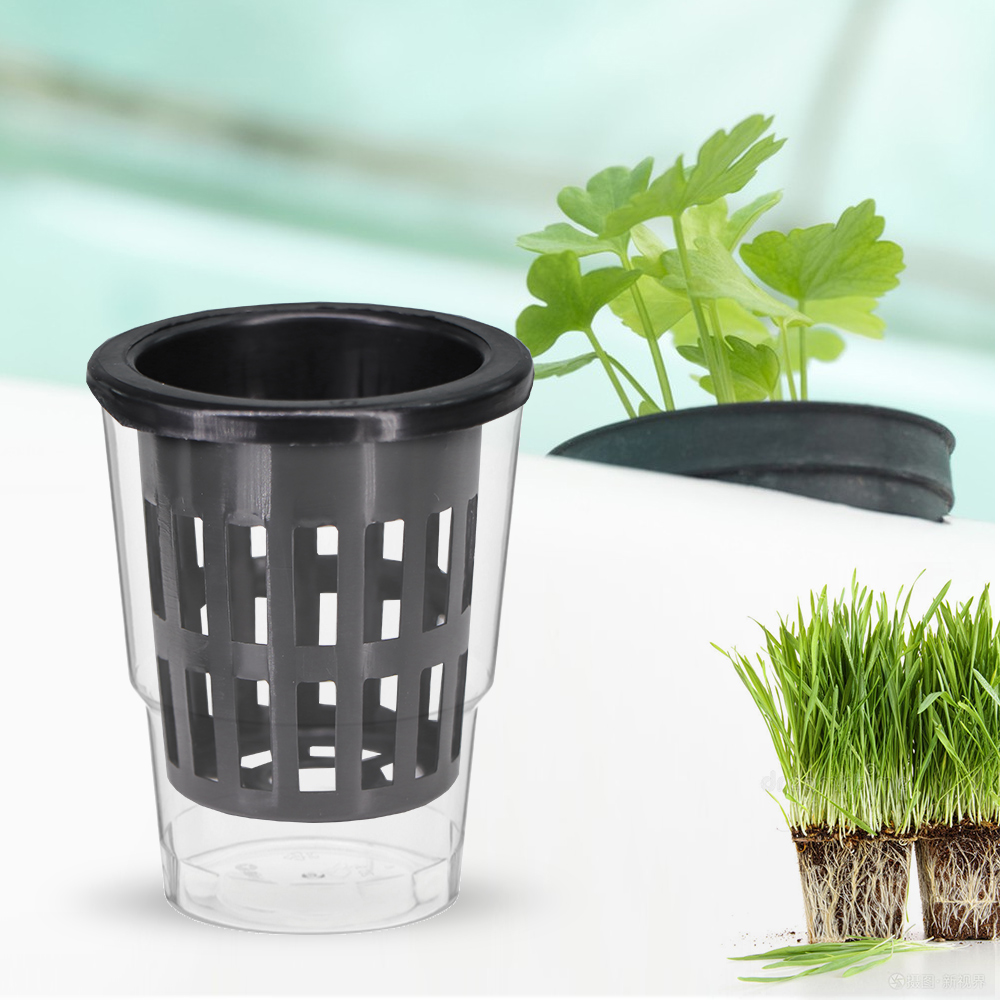 10ชิ้นตะกร้าพลาสติกสีดำเรือนกร - Net Pot 3 Inch บทวิจารณ์และราคา