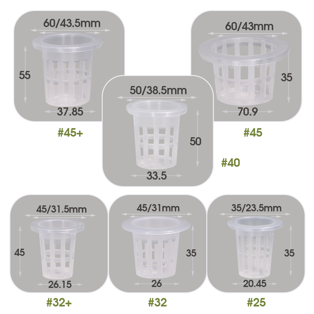 ตาข่ายพลาสติกใสสำหรับปลูกพืชถ้ - Net Pot 3 Inch บทวิจารณ์และราคา